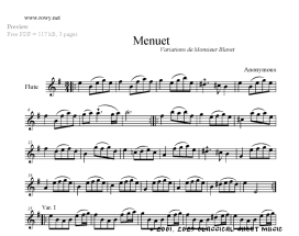 Thumb image for Menuet et Variations