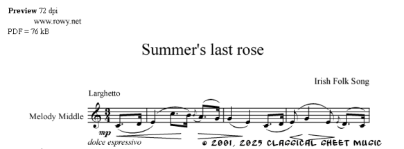 Free-sheet-music by Roothaan,Rosa,Rosas,Rossini,Rousseau,Rubinstein