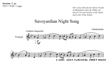 Thumb image for Savoyardian Night Song