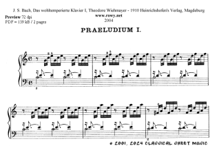 Thumb image for Das Wohltemperiertes Klavier I Prelude 1