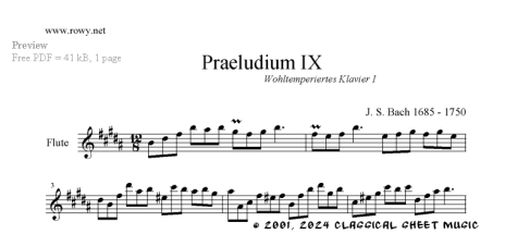 Thumb image for WT Klavier I Praeludium IX