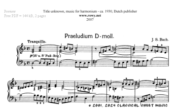 Thumb image for Prelude in D Minor