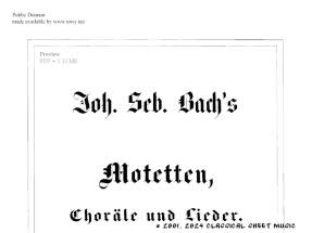 Thumb image for BG Motetten Chorale Lieder Vorwort und Inhalt