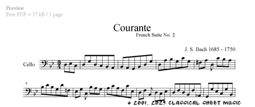 Thumb image for French Suite No 2 Courante