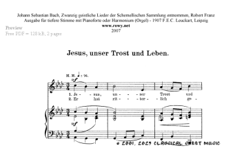 Thumb image for Jesus unser Trost und Leben