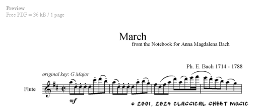 Thumb image for Anna M Bach March in G Major