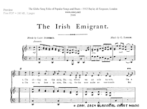 Thumb image for The Irish Emigrant