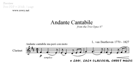 Thumb image for Andante cantabile Trio Op 97