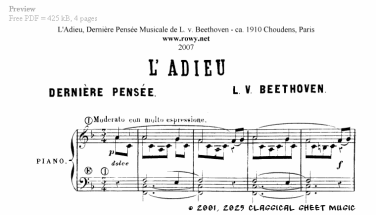 Pensees - Download Sheet Music PDF file