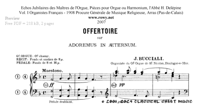 Thumb image for Offertoire Adoremus in Aeternum