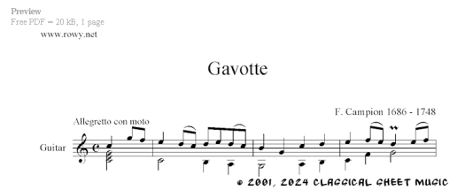 Thumb image for Gavotte in C Major