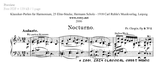 Thumb image for Nocturne in E Flat Major