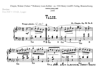 Thumb image for Waltz Opus 70 No 2