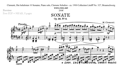Thumb image for Sonata Opus 26 No 3