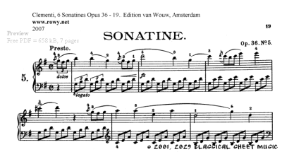 Thumb image for Sonatina Opus 36 No 5