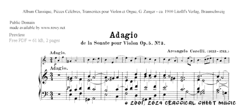 Thumb image for Adagio Sonate Opus 5 No 3 vl org