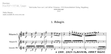Thumb image for Adagio fur 3 Gitarren in C