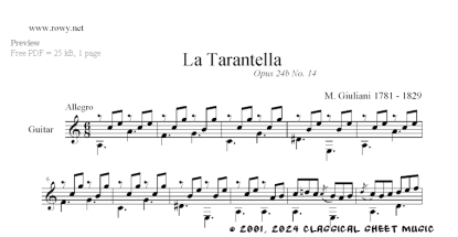 Thumb image for La Tarantella Opus 24b No 14
