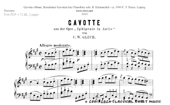 Thumb image for Gavotte Iphigenie in Aulis