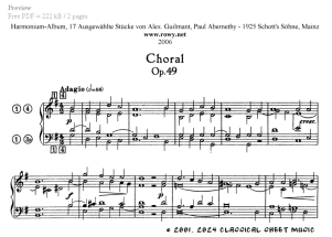 Thumb image for Choral Op 49