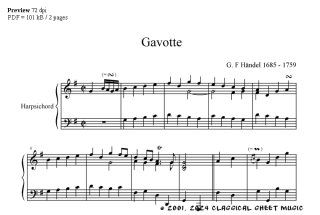 Harpsichord Suite in B-flat Major: Minuet (HWV 434) by George Frideric  Handel - Acoustic Guitar - Digital Sheet Music