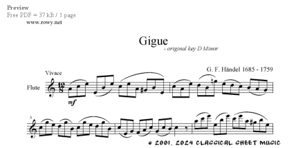 Harpsichord Suite in B-flat Major: Minuet (HWV 434) by George Frideric  Handel - Acoustic Guitar - Digital Sheet Music