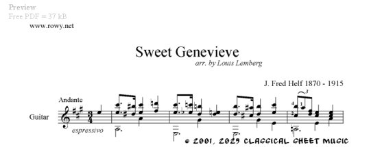 Thumb image for Sweet Genevieve