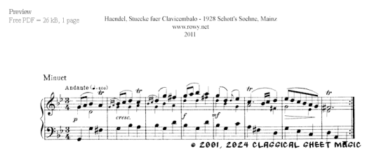 Thumb image for Minuet in G minor III