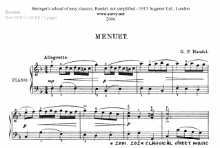 Thumb image for Menuet in F Major
