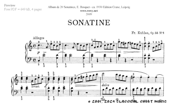 Thumb image for Sonatine Opus 55 No 1