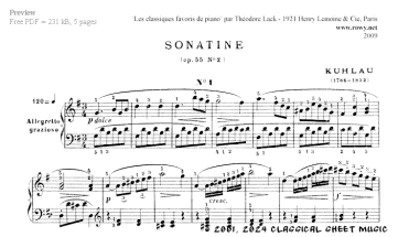 Thumb image for Sonatine Opus 55 No 2