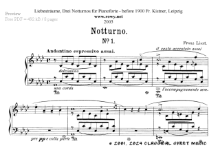 Thumb image for Liebestraume Notturno 1