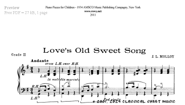 Thumb image for Love s old sweet song
