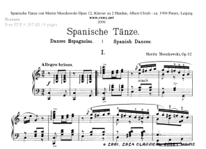 Thumb image for Spanische Tanze Op 12 No 1 Allegro brioso
