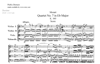 Thumb image for String Quartet No 7 K160