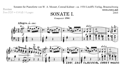 Thumb image for Sonata in F Major 1788