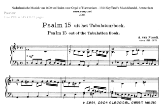 Thumb image for Psalm 15 from the Tabulation Book
