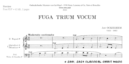 Thumb image for Fuga Trium Vocum