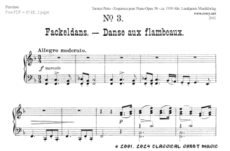 Thumb image for Esquisses pour piano Op 38 No 3 Danse aux flamb