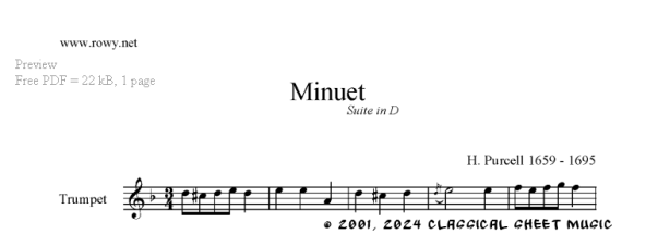 Thumb image for Suite in D_Minuet