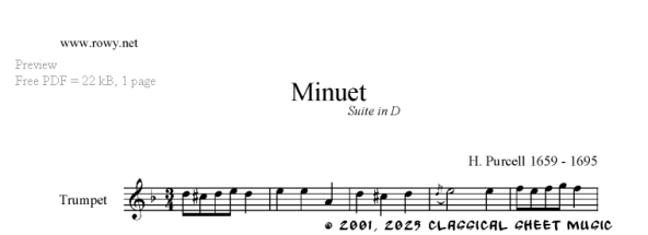 Thumb image for Suite in D_Minuet