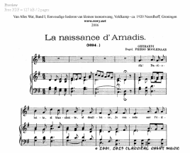 Thumb image for La naissance d Amadis