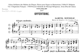 Free-sheet-music by Roothaan,Rosa,Rosas,Rossini,Rousseau,Rubinstein