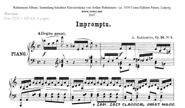 Free-sheet-music by Roothaan,Rosa,Rosas,Rossini,Rousseau,Rubinstein