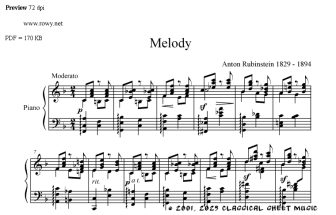 Free-sheet-music by Roothaan,Rosa,Rosas,Rossini,Rousseau,Rubinstein