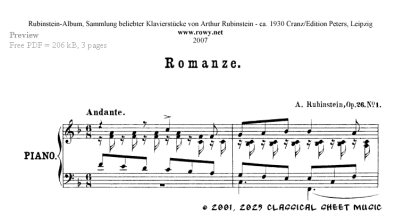 Free-sheet-music by Roothaan,Rosa,Rosas,Rossini,Rousseau,Rubinstein