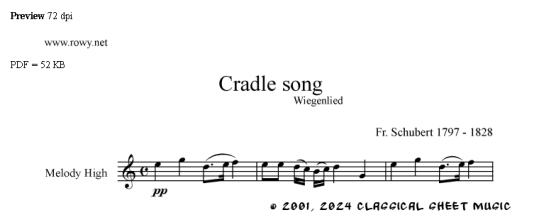 Thumb image for Cradle song H