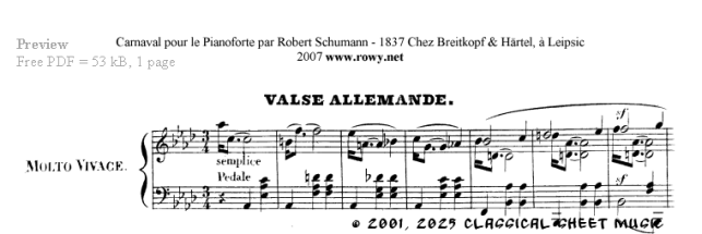 Thumb image for Carnaval Opus 9 No 17 Valse Allemande