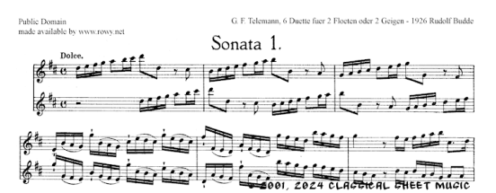Thumb image for 6 Duets Sonata I fl vl