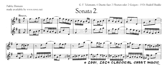 Thumb image for 6 Duets Sonata II fl vl